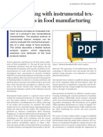 Quality Testing With Instrumental Texture Analysis in Food Manufacturing