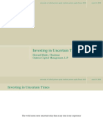 Howard Marks - Investing in Uncertain Times