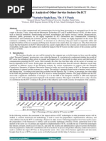 Dependency Analysis of Other Service Sectors On ICT: Narinder Singh Rana, Dr. S N Panda
