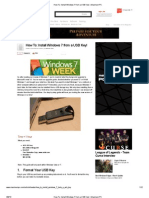 How To - Install Windows 7 From A USB Key! - Maximum PC