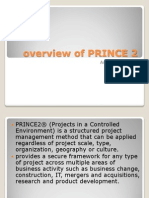 Overview of PRINCE 2