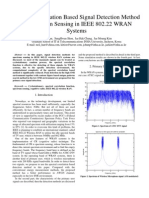 Spectral Correlation Based Signal Detection Method