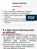 Unit 9 Teaching Listening: Aims of The Unit