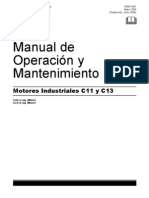 Manual de Operacion y Mantenimiento. Motores Industriales C-11 Y C-13.