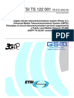 ETSI TS 122 001: Technical Specification