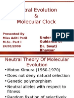 Neutral Evolution and Molecular Clocks