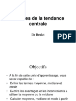 Mesures de La Tendance Centrale