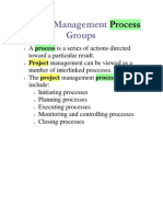 Project Management Process Groups