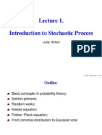 Introduction To Stochastic Process: Julia Hinkel