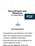 Unit 6 Recruitment and Selection and Retention