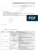 Planejamento Anual de Quimica - 3 Ano