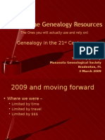 Core Online Genealogy Resources - The Ones You Will Actually Use and Rely On!