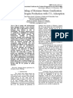 Kinetic Modeling of Biomass Steam Gasification System For Hydrogen Production With CO Adsorption