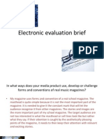 Electronic Evaluation Brief