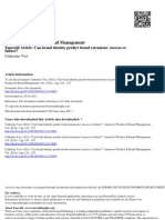 Journal of Product & Brand Management: Emerald Article: Can Brand Identity Predict Brand Extensions' Success or Failure?