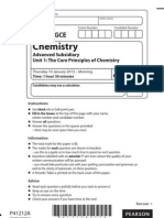 Edexcel AS Chemistry Unit 1 Jan 2013