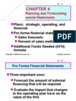 Financial Planning and Forecasting Financial Statements