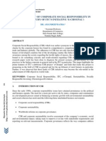 Sustainability of Corporate Social Responsibility in India (A Study of Itc's Initiative E-Choupal')