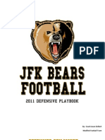 2011 JFK Bears Defensive Playbook