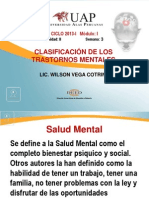 Clasificación de Los Trastornos Mentales