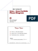 Iron - Iron Carbide Iron Iron Carbide Phase Diagram: Today's Topics