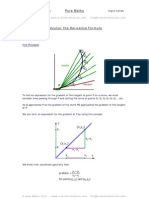 The Derivation Formula, Calculus Revision Notes From A-Level Maths Tutor