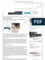 TV Production Spaces - Infrastructure Content From Broadcast Engineering