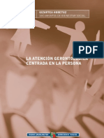 Atención Gerontológica Centrada en La Persona