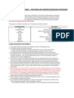 "Rectbeam" - Rectangular Concrete Beam Analysis/Design: Program Description