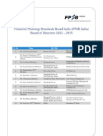 FPSB India Board of Directors