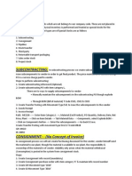 Subcontracting:: Procurement Types