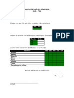 Prueba Duo-Trio e Intensidad