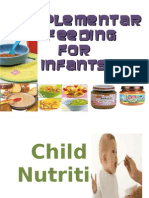 Supplementary Feeding For Infants