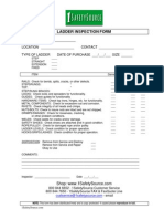 Customer - : Ladder Inspection Form