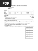 Dharumavantha School Examinations: First Term 2009 Grade 10