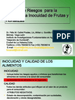 Análisis de Riesgos para La Calidad y La Inocuidad de Frutas y Hortalizas