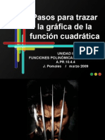 Pasos para Trazar La Gráfica de La Función Cuadrática