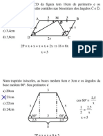 Geometria Plana - Relações e Áreas em Figuras Planas PARA O PRÉ