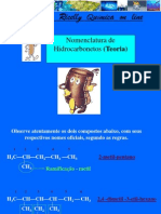 Nomenclatura de Hidrocarbonetos Teoria