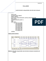 VHDL Lab Programs