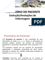 Prontuário Anotação-Evolução de Enfermagem