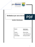 Informe Topicos II TIG Metalurgica