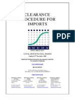 Clearance Procedure For Imports: Prepared By: Legal Services Cell-B&Sds