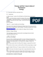 Potential Energy and The Conservation of Mechanical Energy