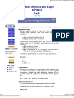 Boolean Algebra and Logic Circuits Part-I