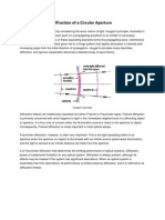 Diffraction of A Circular Aperture