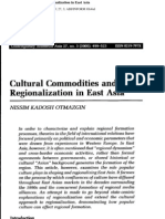 Cultural Commodities Ang Regtion in East Asia