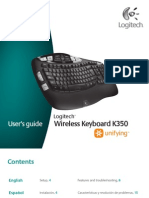 Logitech Wireless Keyboard K350 Manual