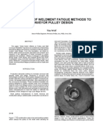 Application of Weldment Fatigue Methods To Conveyors Pulley Design