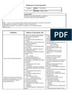 Planificación Curricular Lenguaje PILI